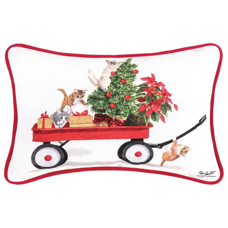 Kitten Wagon Pillow